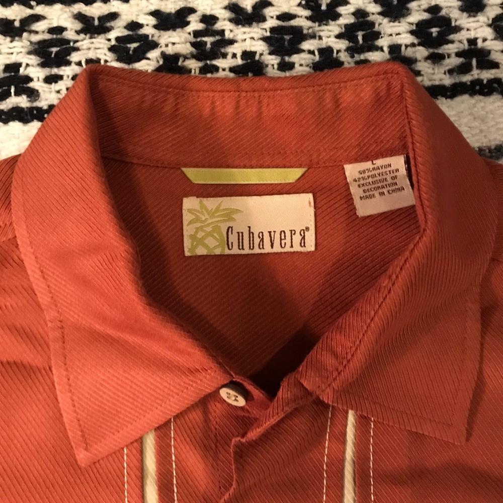 Cubavera Short Sleeves Button Down